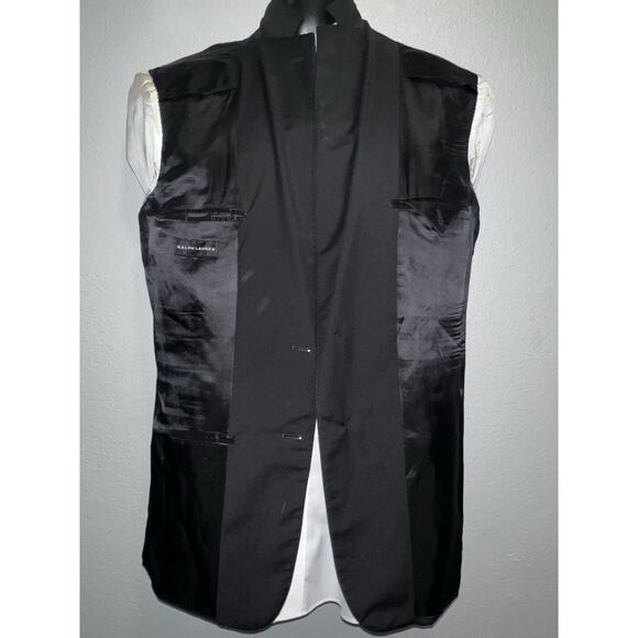 Ralph Lauren Men Blazer 38R Black Lord & Taylor Pinstriped Sport Jacket - Picture 10 of 13